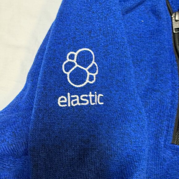 Patagonia Men’s Better Sweater 1/4 Zip Pullover Large Blue Fleece – Elastic Logo - Picture 4 of 9